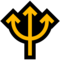 Trident Emblem emoji on Microsoft